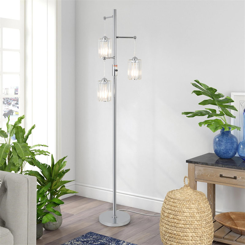165cm Tree Floor Lamp, Silver