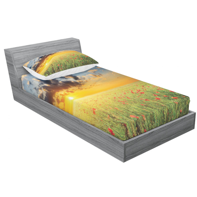 Microfiber Sheet Set, Twin XL Sheet Set with Fitted Sheet