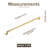 12 3/5 '' Hole Pitch Classic&Versatile Furniture Handle-Rich Gold-122268438-105968457