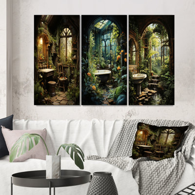 " Bathroom Rustic Woodland Retreat " 3 - Pieces