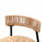 Paper Rope Round Bar Stools with Back Set of 2-1189745057