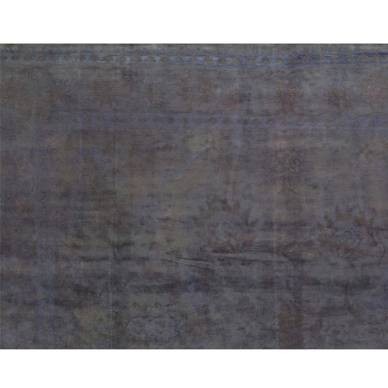 Wool Oriental Area Rug in Gray