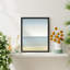 «Island Beach Pastel Washed Out Duotone Ocean» sur papier-98265917-98265918