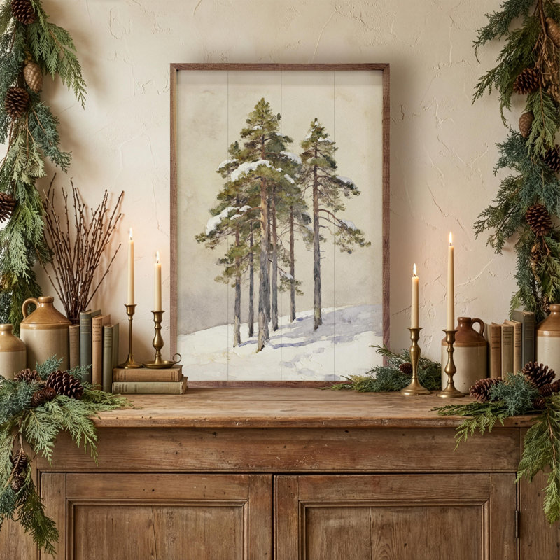 Group Of Cedar Trees, H 24 po x l 16 po