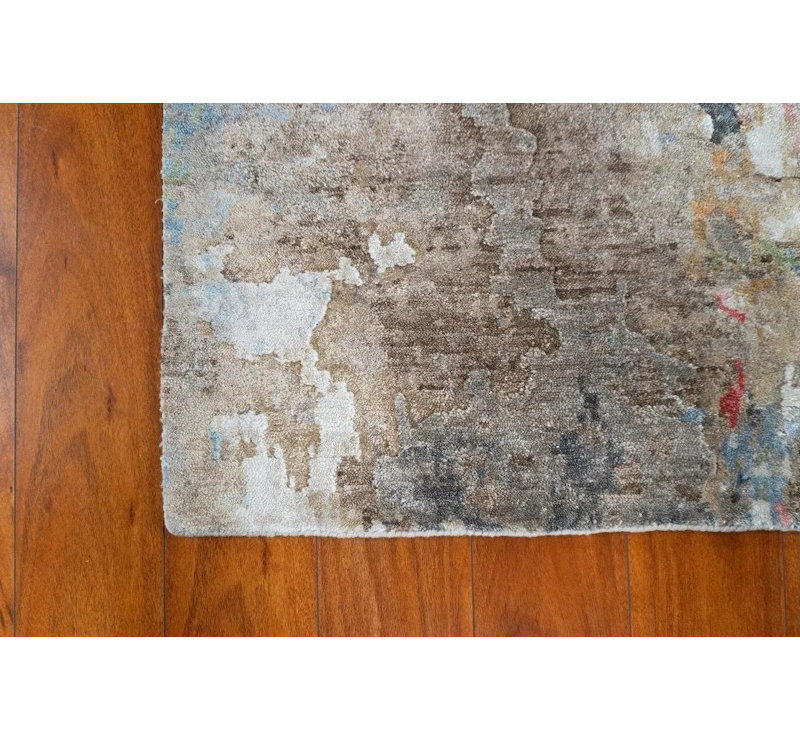 Tapis en soie de bambou noué à la main 3 x 5 Roya