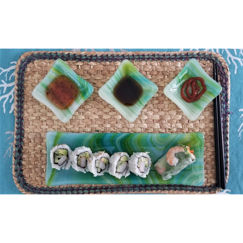 Handmade Glass Serving Set