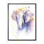 Portrait d'un éléphant en fleurs - Peinture sur toile-59781018-59708312