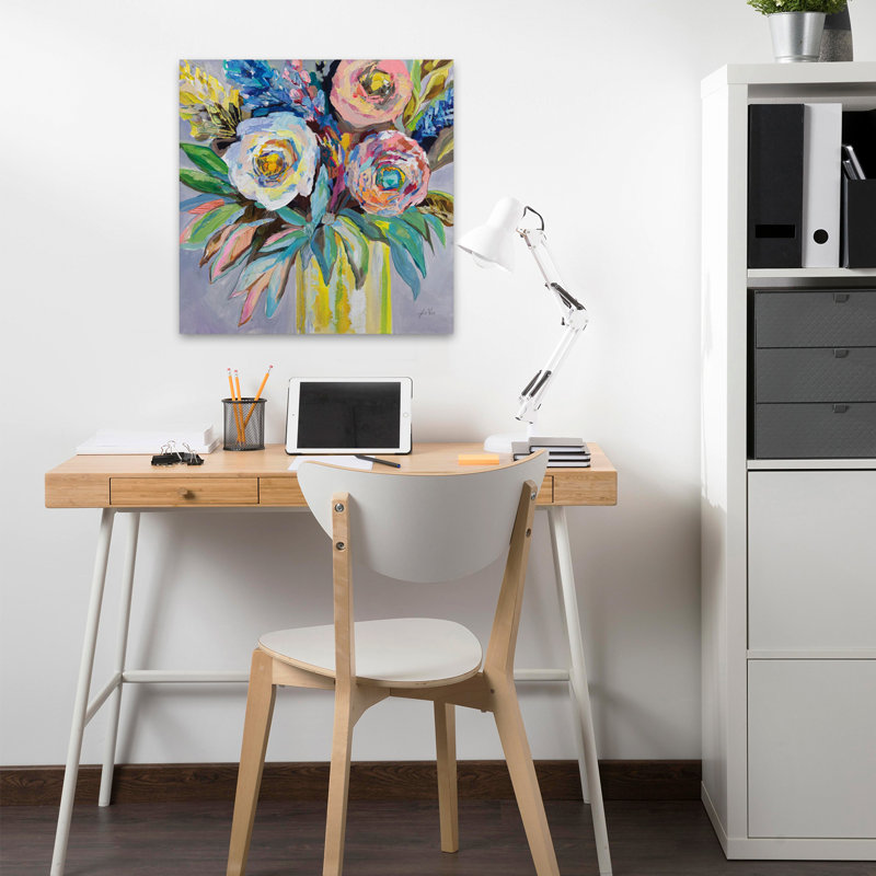Art floral contemporain, cadeaux d'été, H 18 po x l 18 po