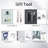 8ft X 4ft Metal Outdoor Shed In White - Robust Galvanized Frame, Weather- Punched Vents, Sliding Doors With Lock, Straightforward Assembly Directions Storage House Iron Construction, Air Doors,-118124278-118124280