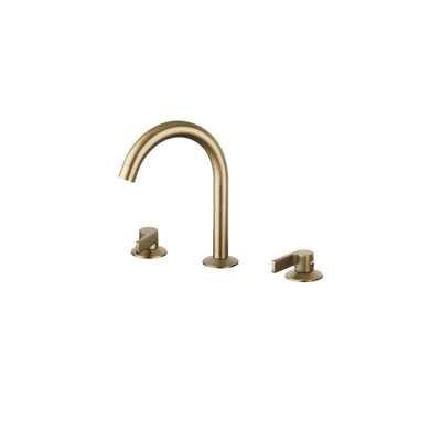 Ebony Widspread 3-hole,2-handle Bathroom Sink Faucet