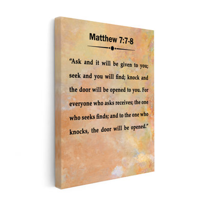 Matthew 7:7-8
