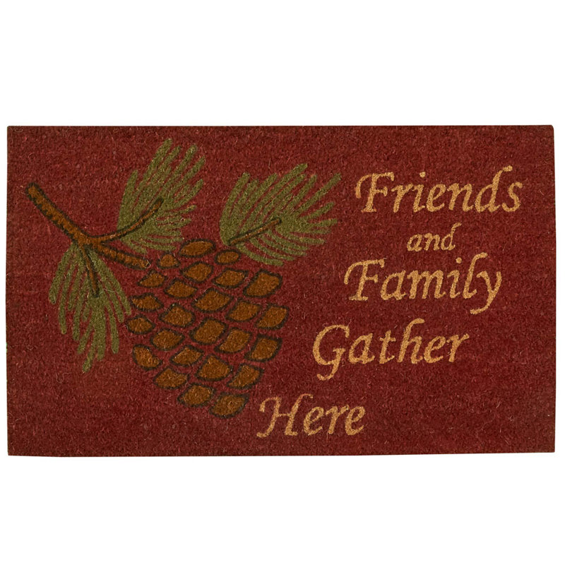 Tapis d'entré à pommes de pin