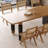 6 - Person Pine Solid Wood Solid Wood Top Three Leg Dining Set-98457310-98457311
