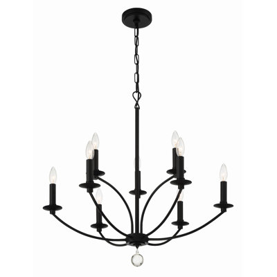 Lustre noir 9 lumières Zareyah