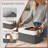 Set Of 4 Collapsible Large Fabric Storage Baskets With Handles, Decorative Closet Organizer Bins For Bedroom And Living Room, 16.8 In X 11 In X 9.8 In-129676936