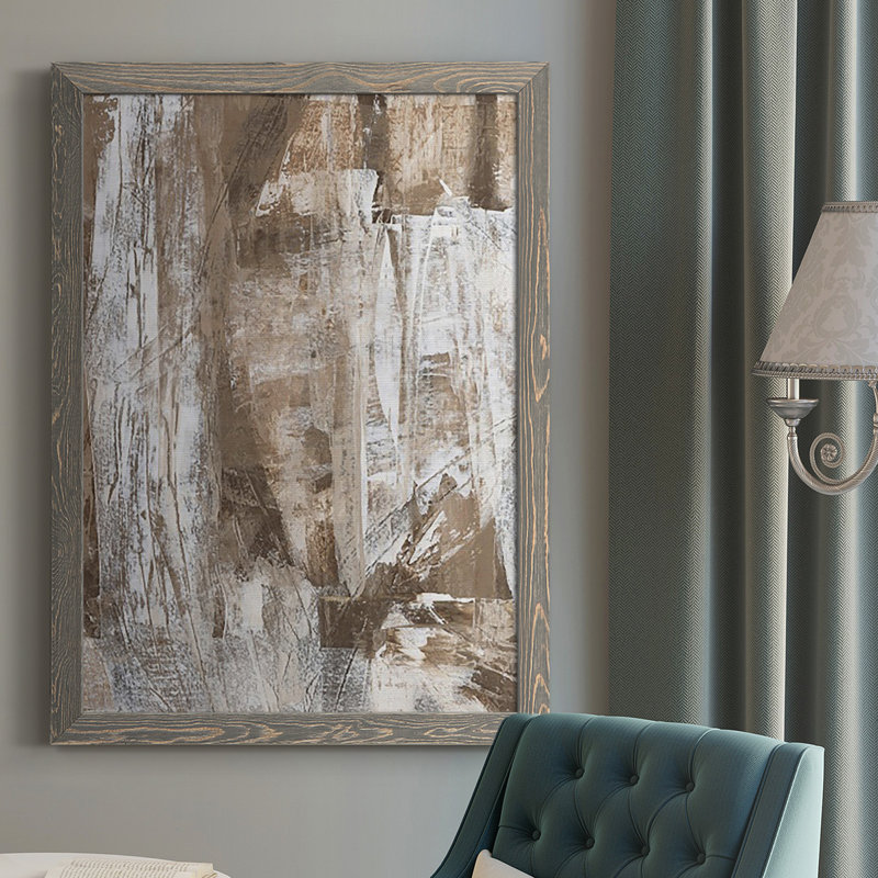 Bronzed I " Bronzed I ", No Mat, 37.5" H x 27.5" W, Grey Framed Canvas