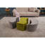 Leila 83cm Wide No Pattern Pouffe Ottoman-1145648829