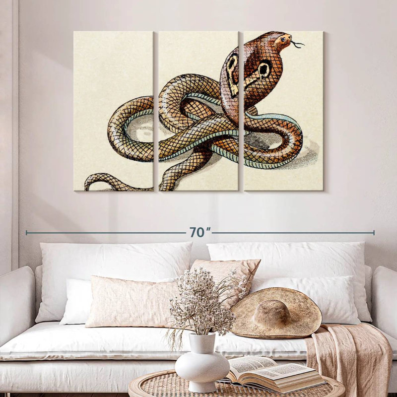 Brampt Indian Cobra, 32" H x 50" W