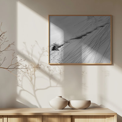 Skiing Powder by Lorenzo Rieg - Wrapped Canvas Print
