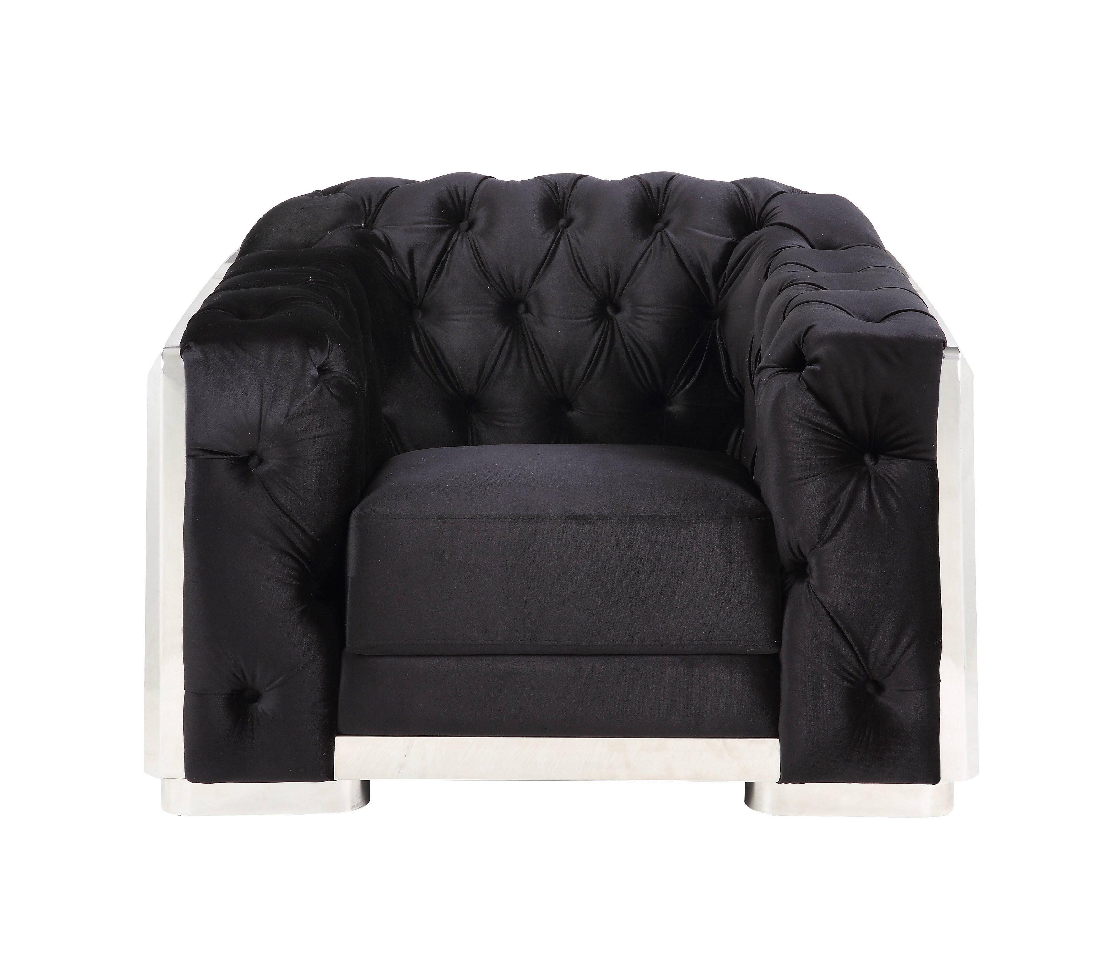 Rosdorf Park Kieria Velvet Chair And A Half Wayfair