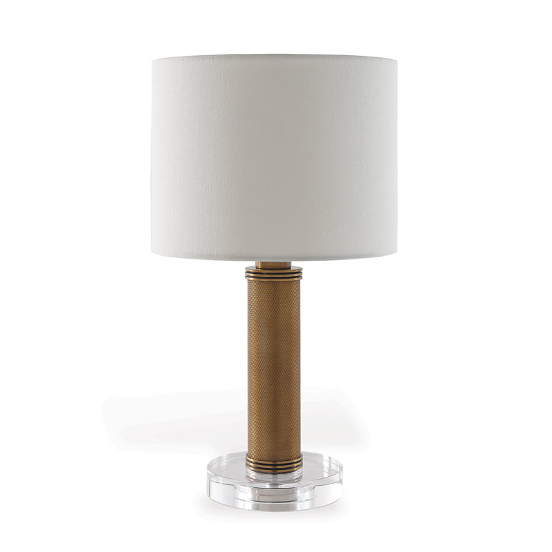Billy Mini Lamp, Light Beige, Clear/Brass