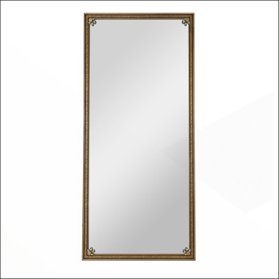 Full Length Antique Gold Mirror with Stand for Any Room