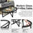 3 - Piece Wooden Glass Round Top Living Room Table Set, Solid Wood Frame Oval Living Room Table Set Tempered Glass Top Side Table-1401739209