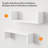 Three Assorted Sizes Modern Style Floating Wall Shelves, Classic White Wood Wall Mounted Storage for Home Organization