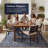 Kraatz Floral Navy Ivory Flatwoven Indoor Outdoor Area Rug-1844499704