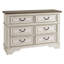 Commode double 6 tiroirs Fondulac