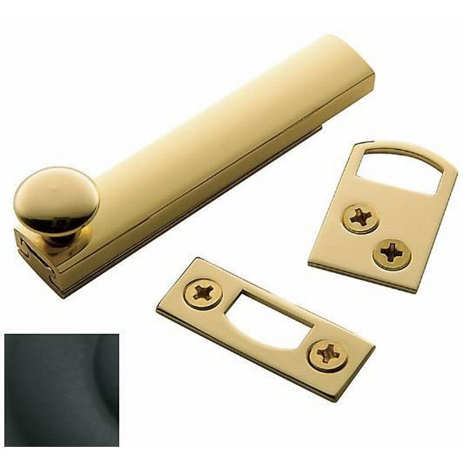 Surface Bolt, 2.5" H x 0.8" W x 0.8" D, Satin Black