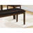 Bench, 48" Rectangular, Dining Room, Entryway, Hallway, Kitchen, Upholstered, Wood, Brown Solid Wood, Brown Leather-Look, Transitional