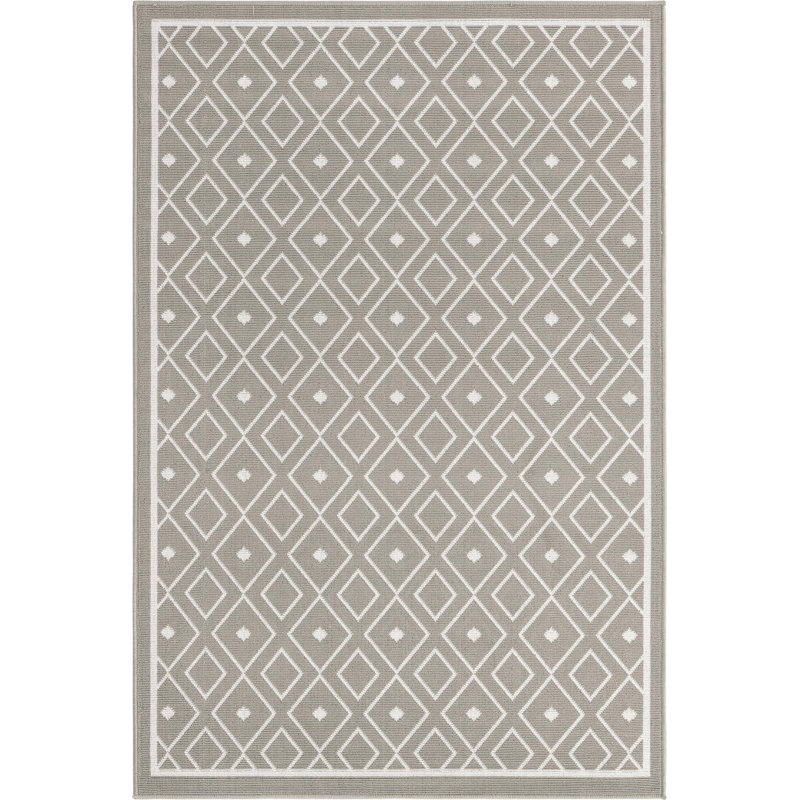 Tapis d'extérieur Preen couleur pierre, Rectangle 4 pi x 6 pi
