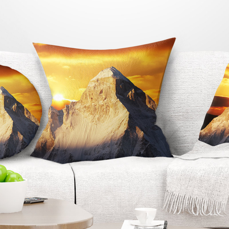 Coussin Schafer Garhwal Himalaya, 16 po x 1 po, Coussin décoratif
