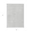 Tapis extérieur lavable à motif géométrique argenté et gris 5 pi x 8 pi