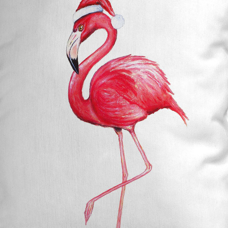 Housse de coussin rectangulaire d'extérieur Flamingo, 11 po x 14 po