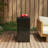 Wood-Look Square-Column MGO End Table,  H27.75",Wood-Like Distressed Finish, Mix With Different Heights, Indoor Outdoor Use-952692534