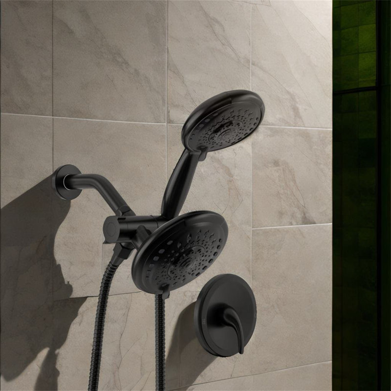 Complete Shower System, Matte Black