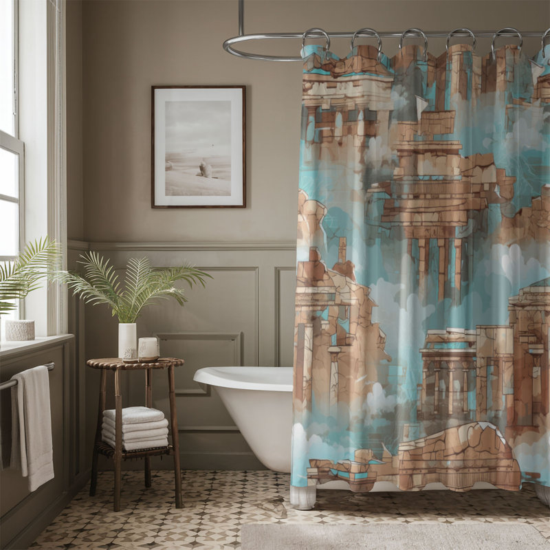 Braylenn Shower Curtain, 74"H x 71"W