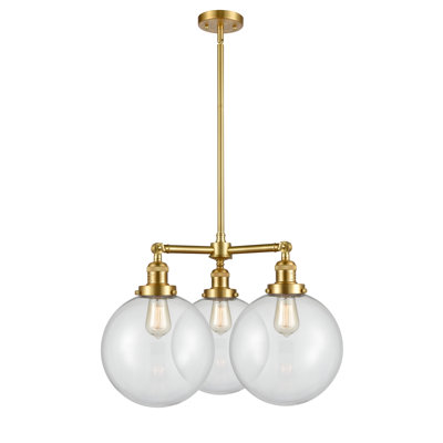 Antsje 3 - Light Dimmable Globe Chandelier
