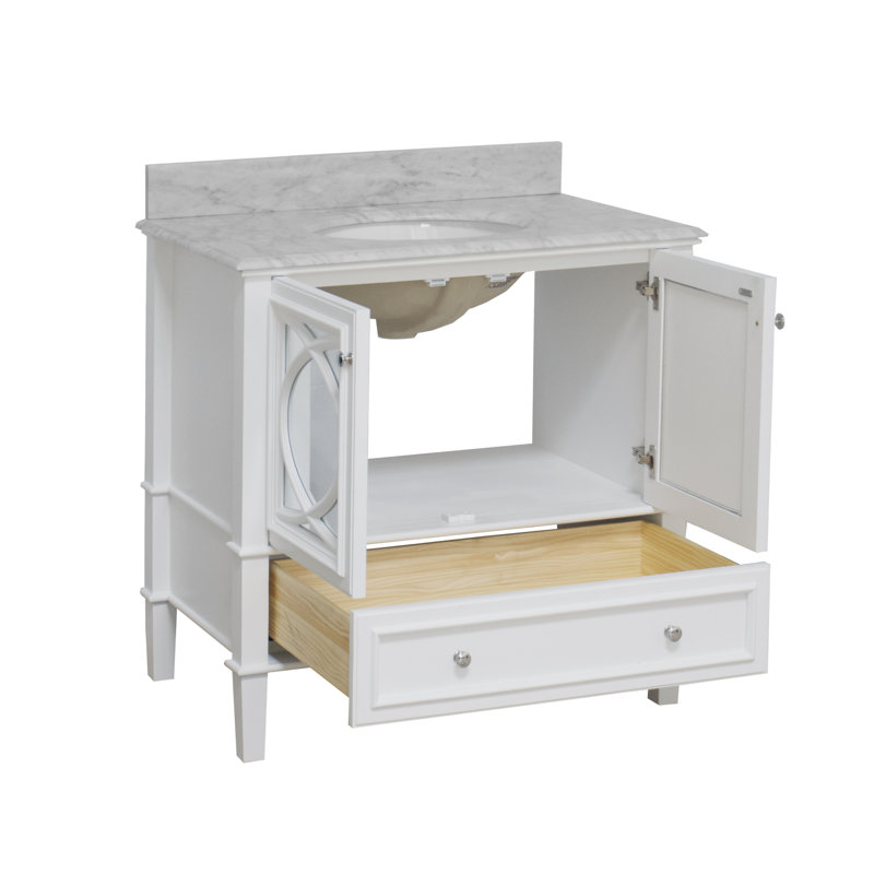 Ensemble de meuble-lavabo simple de 36 po Brendale, Blanc