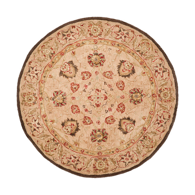 Tingley Hand Tufted Wool Oriental Rug, Round 4'
