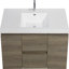 Meuble-lavabo flottant avec lavabo, rangement mural et tiroirs à fermeture en douceur-1588883716-1588883718