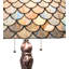 Lampe de table à échelle de poisson 31 po Tiffany