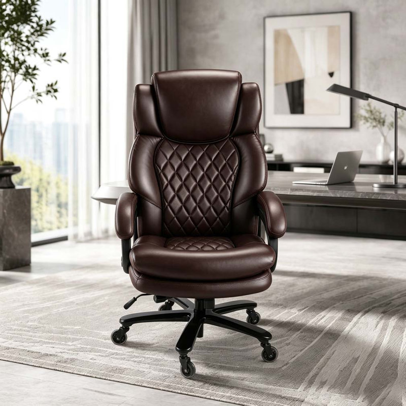Fauteuil de direction Big & Tall pour personnes lourdes, Noir