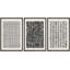 «Motif de grille noire à motif géométrique abstrait, formes neutres et art contemporain contemporain», 3 pièces-98695982-98695981