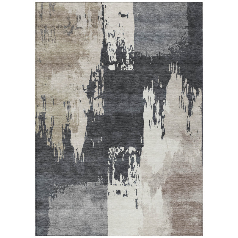 Machine Washable Indoor/Outdoor Skiljo ACN2347 Abstract Rug, Rectangle 8' x 10'
