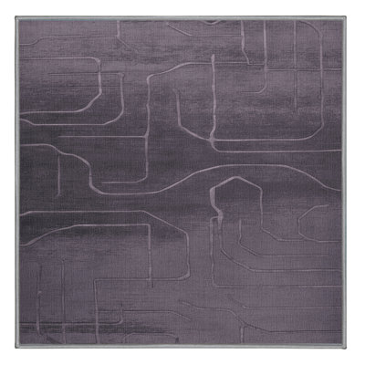 Machine Washable Abstract Purple Area Rug