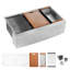 Évier de cuisine 33 x 22 x 10 po à tablier simple en acier inoxydable avec poste de travail