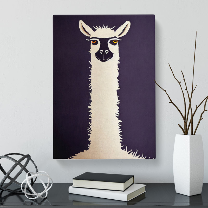 Llama Design Vol.2 - Wrapped Canvas, 76cm H x 50cm W x 3cm D